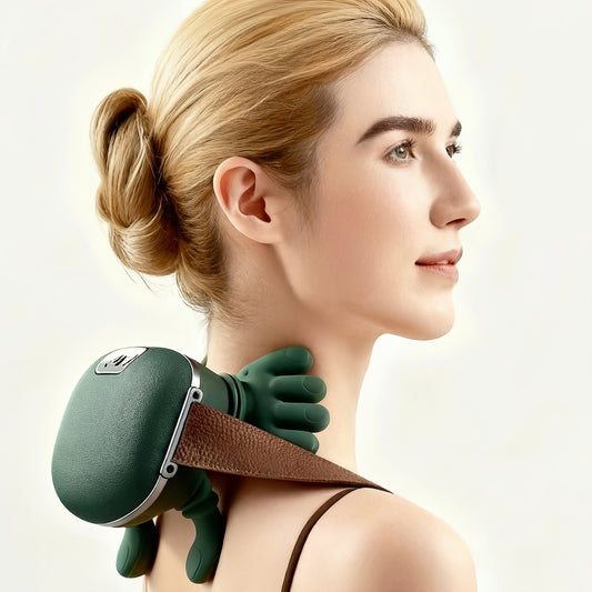 4D Neck Massager for Deep Kneading, Multifunctional Portable Electric Massage Pillow for Neck, Shoulders, And Back; a Portable Device for Deep, Perfect As a Birthday Or Christmas Gift for Your Girlfriend, Boyfriend, Or Parent