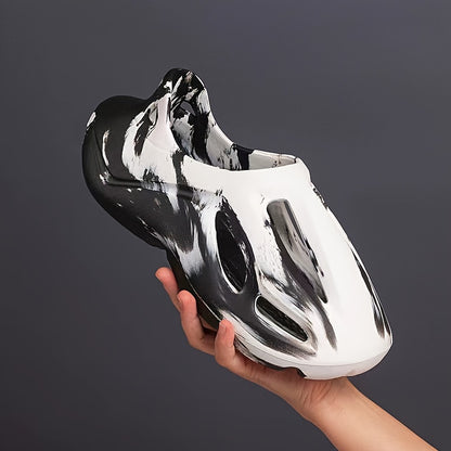 Unisex, Coconut Hole Slippers for Couples - Summer Casual Slip-Resistant and Wear-Resistant Sporty Stepping on Feeling Sandals with Function for Beach and Indoor Use, Women Shoes