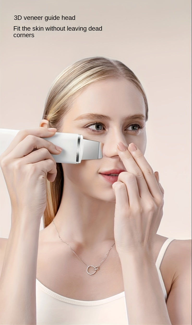 Home Use Facial Pore Cleaner Deep Cleansing Peeling Skin Scrubber Face Spatula, Skin Spatula Cleanser, Skin Spatula for Face, Facial Spatula Cleansing Electric Pore Cleanser Skin Shovel Machine