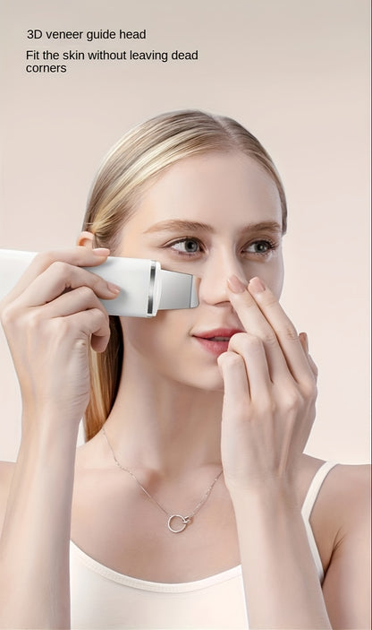 Home Use Facial Pore Cleaner Deep Cleansing Peeling Skin Scrubber Face Spatula, Skin Spatula Cleanser, Skin Spatula for Face, Facial Spatula Cleansing Electric Pore Cleanser Skin Shovel Machine