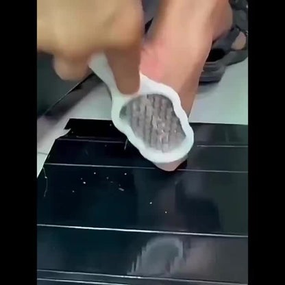 A Professional Stainless Steel Foot File with a Splash-Proof Design, Ergonomic Handle, And Coarse/Fine Exfoliating Surface - Made of Durable Plastic, Suitable for Home Spa Pedicure And Manicure Care - a Perfect Gift for Gradu