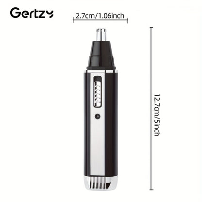 GERTZY 4-in-1 (Compatible for Rechargeable) Men's & Women's Electric Trimmer, Shaver & Clipper - Multi-Function Facial Hair for Nose, Eyebrows, Beard, Mustache, Side Burns - Painless Grooming Device, Holiday Gift for Men &