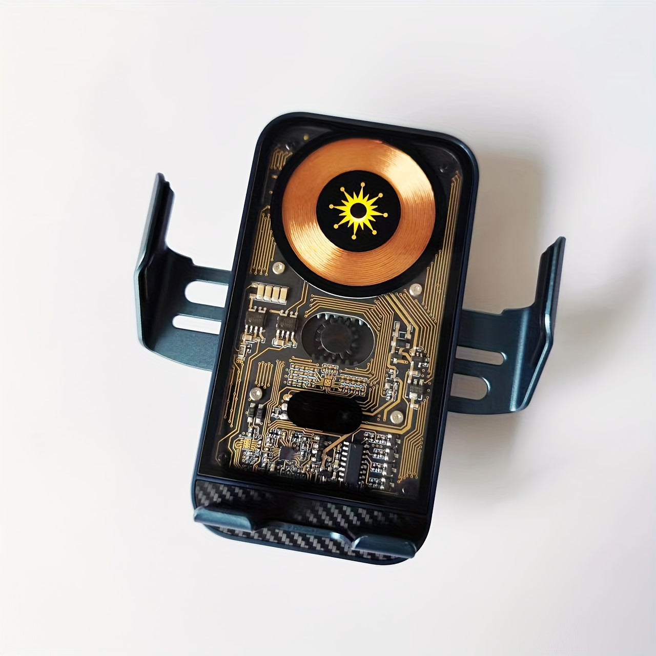 SUONEE 15W Fast Wireless Car Charger with Auto-Clamping - USB Magnetic Charging Mount for iPhone 16/15/14/13/12/11 Pro Max/Xs, Samsung S24/S23/S22/S21/S20/S10+/S9+/Note 9 & More, Rechargeable Lithium Polymer Battery, Car Char