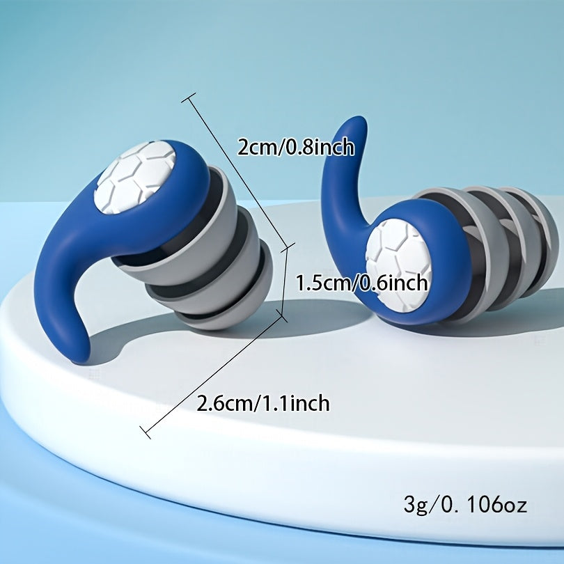 1 Pair of Silicone Swimming Earplugs for Pool Use, Waterproof Earplugs for Surfing and Water Sports, Available in Black, Pink, Blue, Yellow, Green, and Gray, Includes a Reusable Storage Case for Swimming Accessories