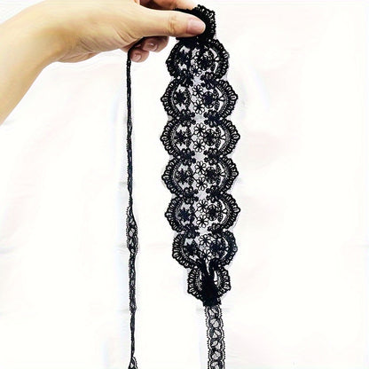 1pc, Black Lace Eye Mask, Sexy Lace Eye Mask, See-through Eye Mask, Women's Underwear Accessories, Semi-transparent Sexy Eye Mask