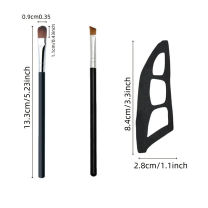 Eye Makeup Assistant - 2 Special Eyeshadow Brushes, Eyeshadow Tools, Quick Makeup Templates, Eyeshadow Molds, Suitable for Female Beginners, Help You Achieve Professional Effects with Minimal Effort, Make Up Anytime and Anywh