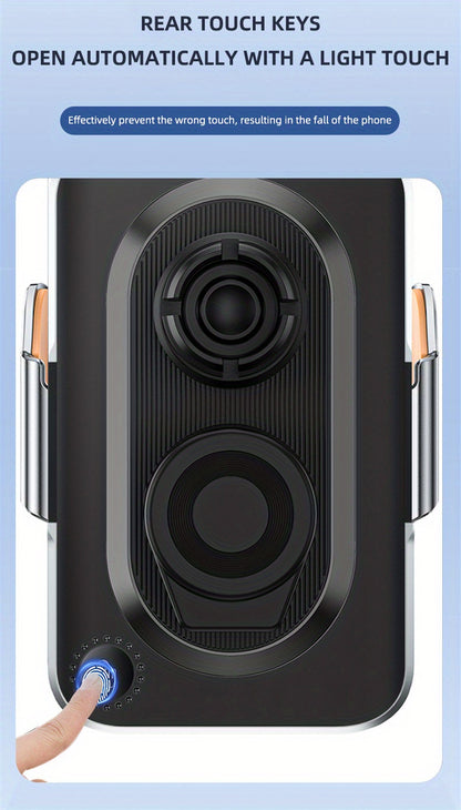 SUONEE 15W Fast Wireless Car Charger with Auto-Clamping - USB Magnetic Charging Mount for iPhone 16/15/14/13/12/11 Pro Max/Xs, Samsung S24/S23/S22/S21/S20/S10+/S9+/Note 9 & More, Rechargeable Lithium Polymer Battery, Car Char