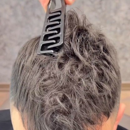 2pcs Men's Styling Comb Made of Plastic, Suitable for Daily Commuting, Business Trips, Travel, And Office Use. It'S Portable, Compact, And Easy to Store. It Helps in Styling And Volumizing Hair, Managing Flyaways
