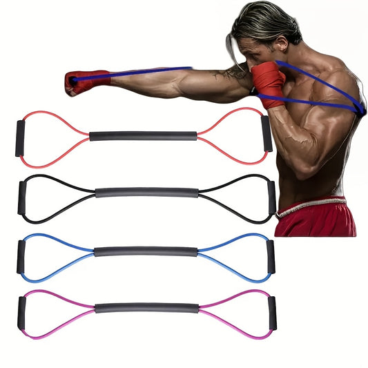 Training with Rubber Resistance Bands for Figure-Eight Boxing: Suitable for Outdoor Fitness for Both Men And Women, Karate, Boxing, Taekwondo, Indoor Workouts, Leg And Arm Training, As Well As Yoga And Pilates! Boxing Trainin