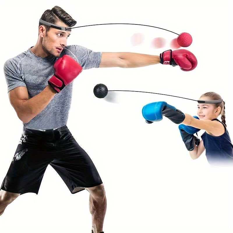 1pc Shun Fei Boxing Reaction Speed Ball - Head-Mounted Punch Training Device with Reactive Ball for Hand-Eye Coordination, Strength Training for Boxing, Suitable for Beginners,, Gym & Outdoor Use