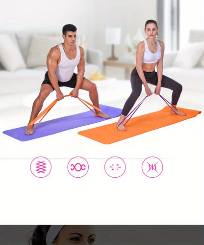 1pc Elastic Resistance Band Exercise Expander Stretch Fitness Rubber Band Pull Up Assist Bands For Training Pilates Home Gym Workout