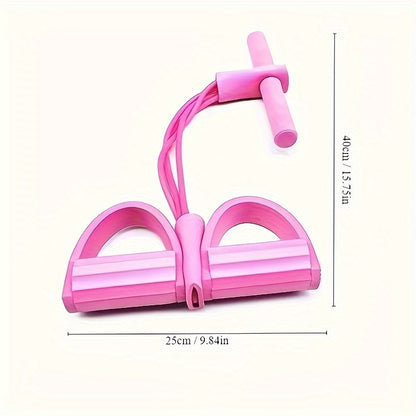 1pc Yoga Fitness Pedal Puller, Resistance Band, Suitable For Body Slimming Shaping, Waist Arms & Legs Stretching