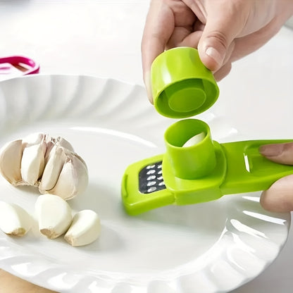 1pc Mini Garlic Grinder Creative Garlic Press Kitchen Garlic Mash Manual Garlic Mashing Green Kitchen Gadgets Outdoor picnic and barbecue tools