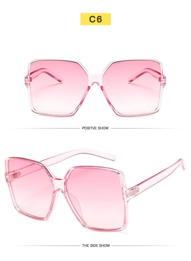 Women's Oversized Shield Fashion Glasses with Gradient Dark to Light Lenses, Lightweight Plastic Frame for & Fashion Accessories, Stylish Protection Eyewear, Trendy Women