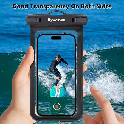 2 Pack 17.78 cm Phone | For iPhone16Pro 15 14 13 12 11 Pro Max XS Plus for galaxy Phone, PVC Dry Bags for Diving, Swimming, Snorkeling and Beach Adventures