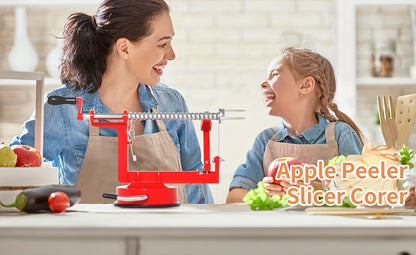 Apple Peeler Corer 3 In 1 Apple Peeler Slicer Corer With Powerful Suction Base And Stainless Steel Blades