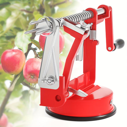 Apple Peeler Corer 3 In 1 Apple Peeler Slicer Corer With Powerful Suction Base And Stainless Steel Blades