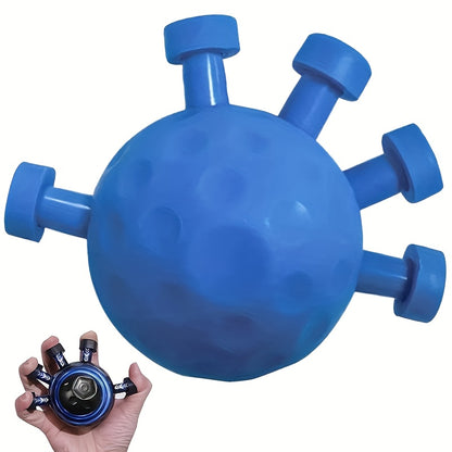 High-Intensity Finger And Forearm Strength Trainer, Adjustable Grip Strengthener with Textured Surface, Suitable for Guitar, Climbing, And Sports Training - Durable Hand Muscle Exerciser, Perfect Valentine'S Day Gift (Blue/Pi