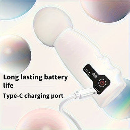 Portable Mini Electric Massager, USB Rechargeable, 4-Speed Adjustable with Variable Speed Modes, Suitable for Body, Back, Neck, Legs, and Waist Massage, Ultra-Light Body Fits in Any Bag, Slim Design for Easy Portability, High