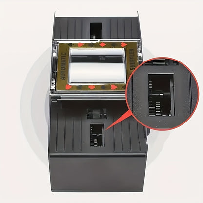 Durable Plastic Automatic Card Shuffler - Perfect for Family Game Nights And Poker Enthusiasts, This Easy-To-Use Transparent Shuffler Is Ideal for Those Aged 14 And Above, Without Battery