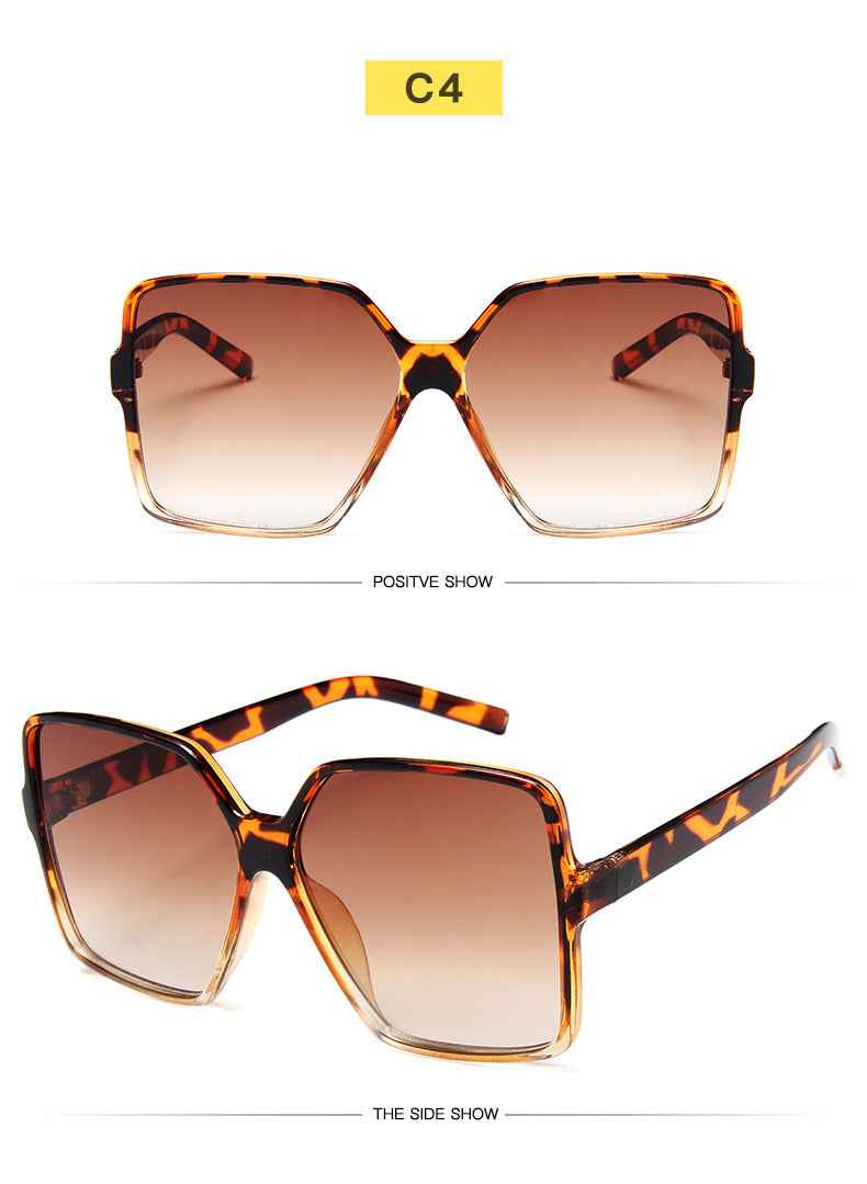 Women's Oversized Shield Fashion Glasses with Gradient Dark to Light Lenses, Lightweight Plastic Frame for & Fashion Accessories, Stylish Protection Eyewear, Trendy Women