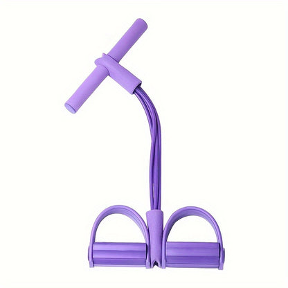1pc Yoga Fitness Pedal Puller, Resistance Band, Suitable For Body Slimming Shaping, Waist Arms & Legs Stretching