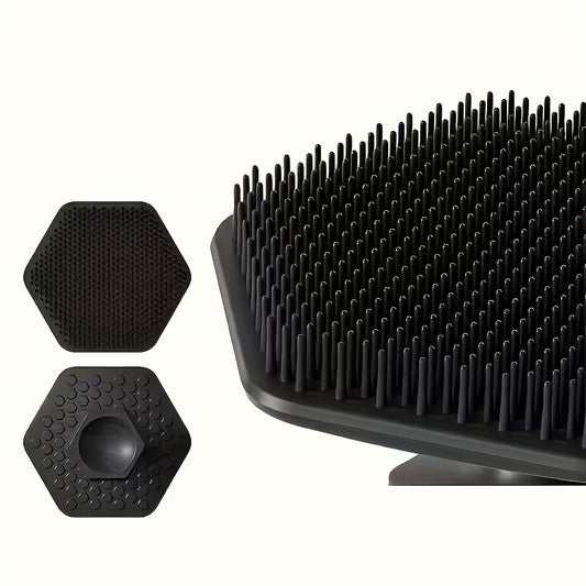 1pc Men'S Facial Massage Scrubber - Gentle Exfoliating Brush with Soft Bristles, Light Beige for Dead Skin Removal & Shaving, No Fragrance, Ideal for Men'S Personal Care, Perfect Christmas Gift, Shaving Accessory, Sleek Desig