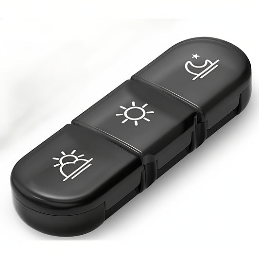 1pcs Weekly Pill Organizer 3 Times a Day, Portable Travel Pill Box 7 Day with Large Pill Containers, Light-Proof Pill Case for Vitamins, Medication, Supplements and Fish Oils