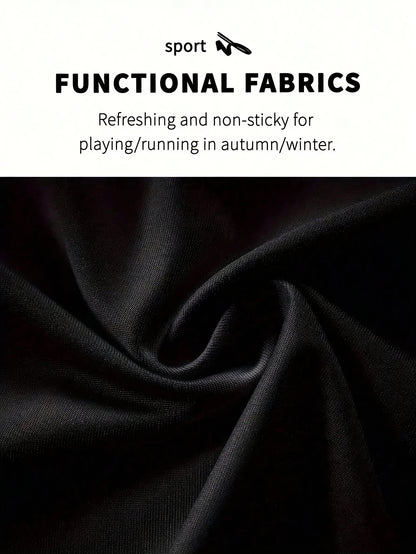 Men's Athletic T-Shirt, Sporty Body-Hugging Fit with High Elasticity, Crew Neck, Long Sleeve, Suitable for Hiking, Jogging, Cycling, and Outdoor Fitness Workouts