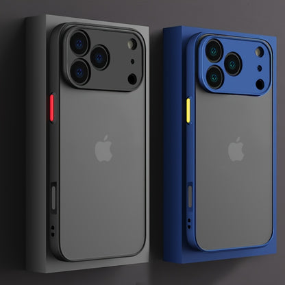 Luxury Matte Armor Shockproof Phone Case with Camera Lens Protection for iPhone 16/17 Series, 6.6ft Drop-Resistant Wireless Charging Hard Cover