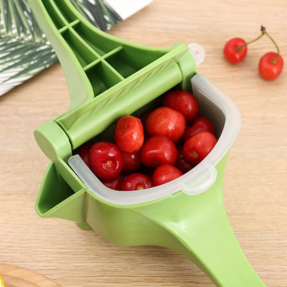 1pc Green Multifunctional Manual Citrus Juicer - Compact Handheld Fruit Squeezer for Oranges, Lemons & More, Durable Plastic Design for Easy Juicing at Home, Home Juice Making | Handheld Juicer | Easyclean Material, Juicer Sq