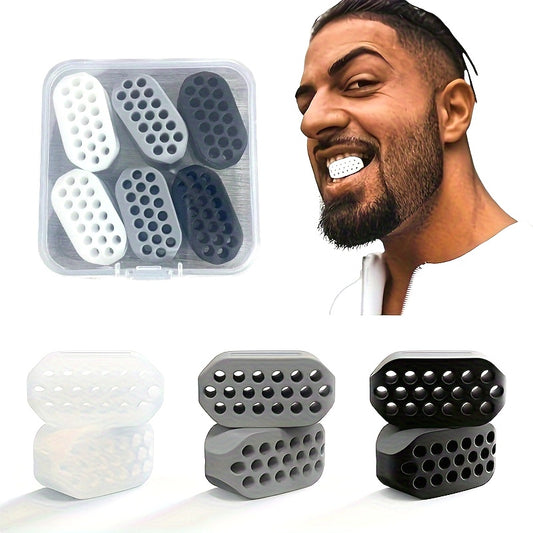 6pcs Beauty Tools Jaw Trainer, Jaw Exerciser, 3 Levels Of Resistance Jaw Line Exerciser (6 Pcs)