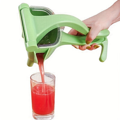 1pc Green Multifunctional Manual Citrus Juicer - Compact Handheld Fruit Squeezer for Oranges, Lemons & More, Durable Plastic Design for Easy Juicing at Home, Home Juice Making | Handheld Juicer | Easyclean Material, Juicer Sq