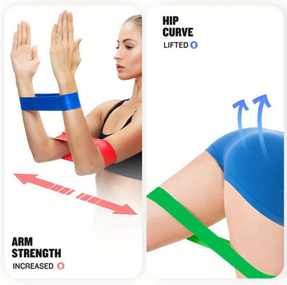 5/1Piece Resistance Band Set - Get Fit with Different Levels of Exercise for Men & Women Gym Resistance Bands Yoga Rubber Bands Elastic Workout Equipment Rubber Elastic Bands for Strength Training Fitness Equipment
