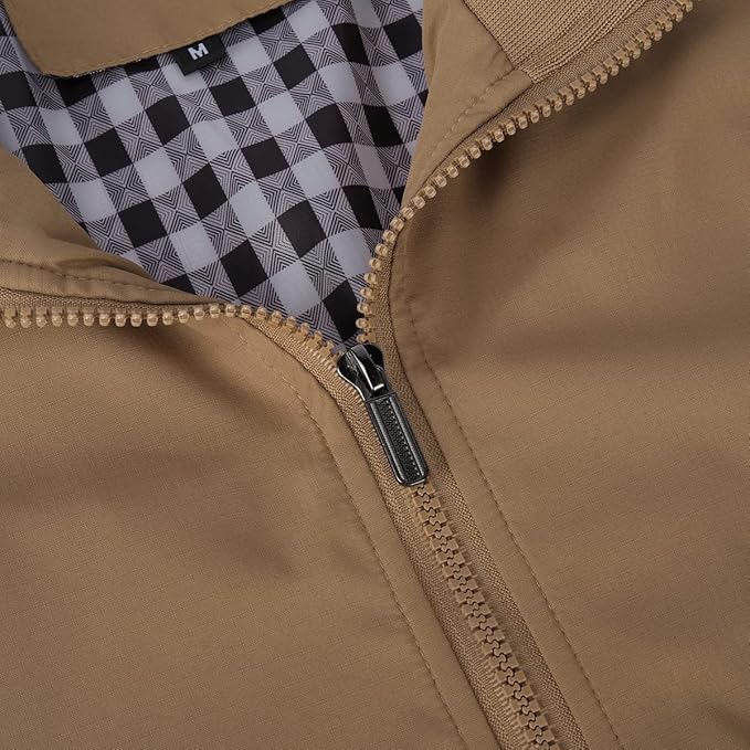 Men's jacket with stand collar transition jacket autumn leisure sports jacket bomber jacket