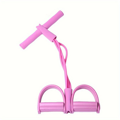 1pc Yoga Fitness Pedal Puller, Resistance Band, Suitable For Body Slimming Shaping, Waist Arms & Legs Stretching