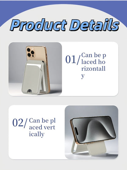 Compatible with Magnetic Card Holders And for iphones, This Is The Strongest Magnetic Wallet for The Entire for iphone 16/15/14/13/12 Series, Featuring an Adjustable Stand. The Card Holder Can Hold 5-6 Cards And Is Suitable f