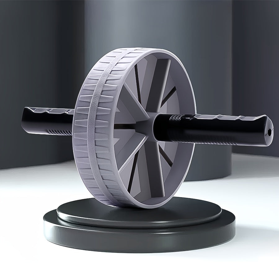 1 Ab Roller Wheel - Sleek Gray & Black, Durable ABS Material, Non-Electric Home Fitness Equipment for Men & Women - Perfect for Core Strength, Muscle Building & Weight Loss, Gym Accessories