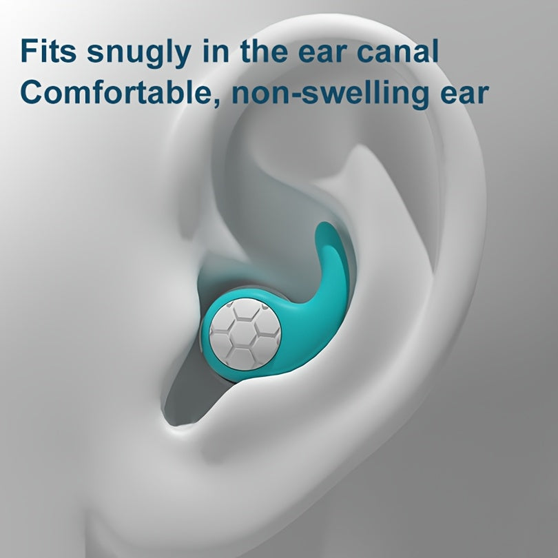 1 Pair of Silicone Swimming Earplugs for Pool Use, Waterproof Earplugs for Surfing and Water Sports, Available in Black, Pink, Blue, Yellow, Green, and Gray, Includes a Reusable Storage Case for Swimming Accessories