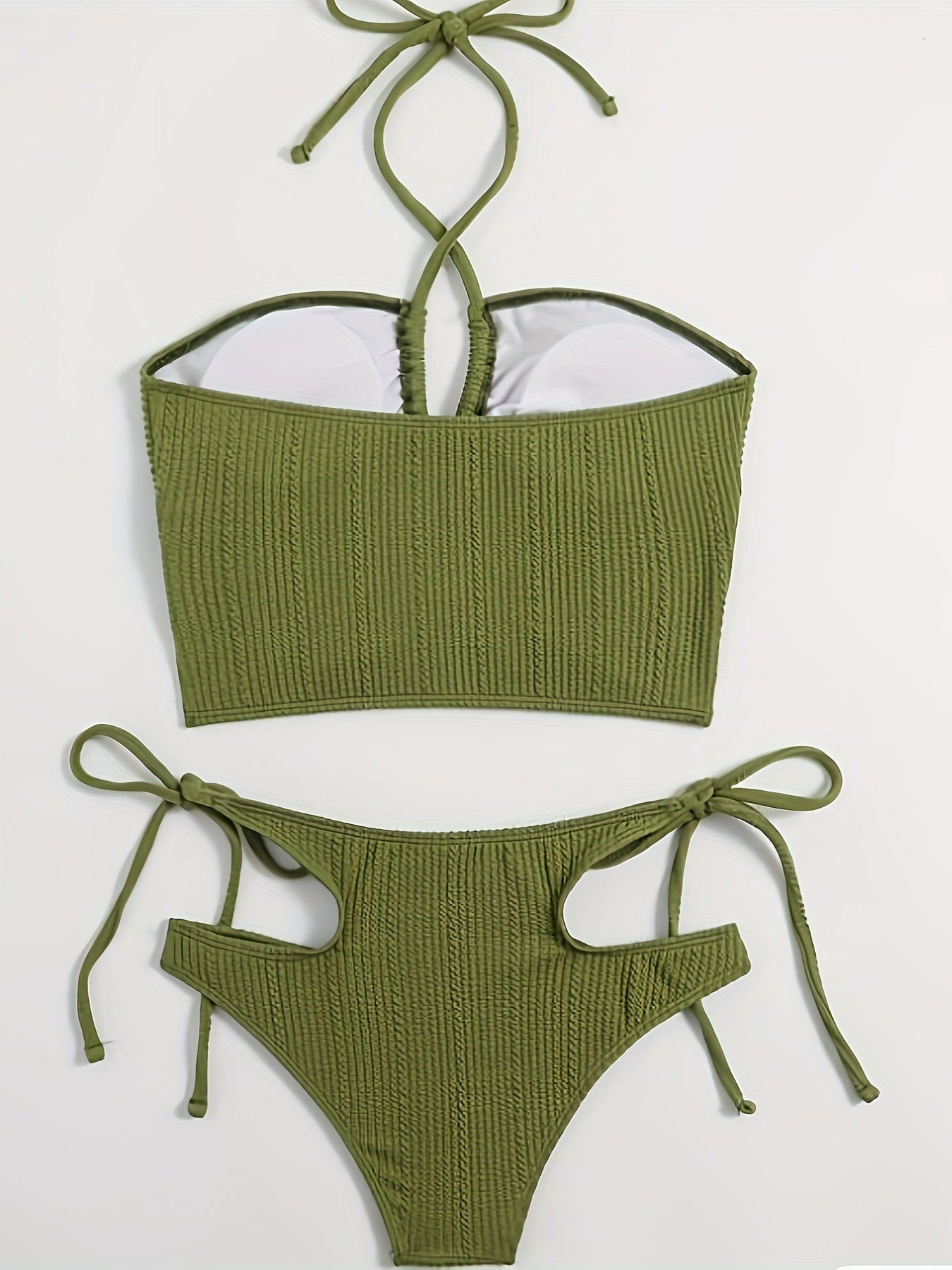 New Split Bikini High Waist European and American Women's Swimwear Women's Vacation Swimwear