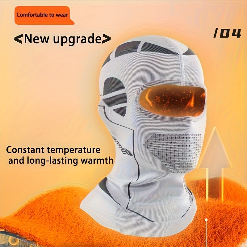 Windproof Thermal Ski & Motorcycle  Mask - Full Face & Head Cover for Men & Women, Cold Weather Riding Gear, Winter Sports with Adjustable Fit, Windproof Fabric (No Power Required) - Skiing, Snowboarding, Motorc