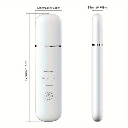 Home Use Facial Pore Cleaner Deep Cleansing Peeling Skin Scrubber Face Spatula, Skin Spatula Cleanser, Skin Spatula for Face, Facial Spatula Cleansing Electric Pore Cleanser Skin Shovel Machine
