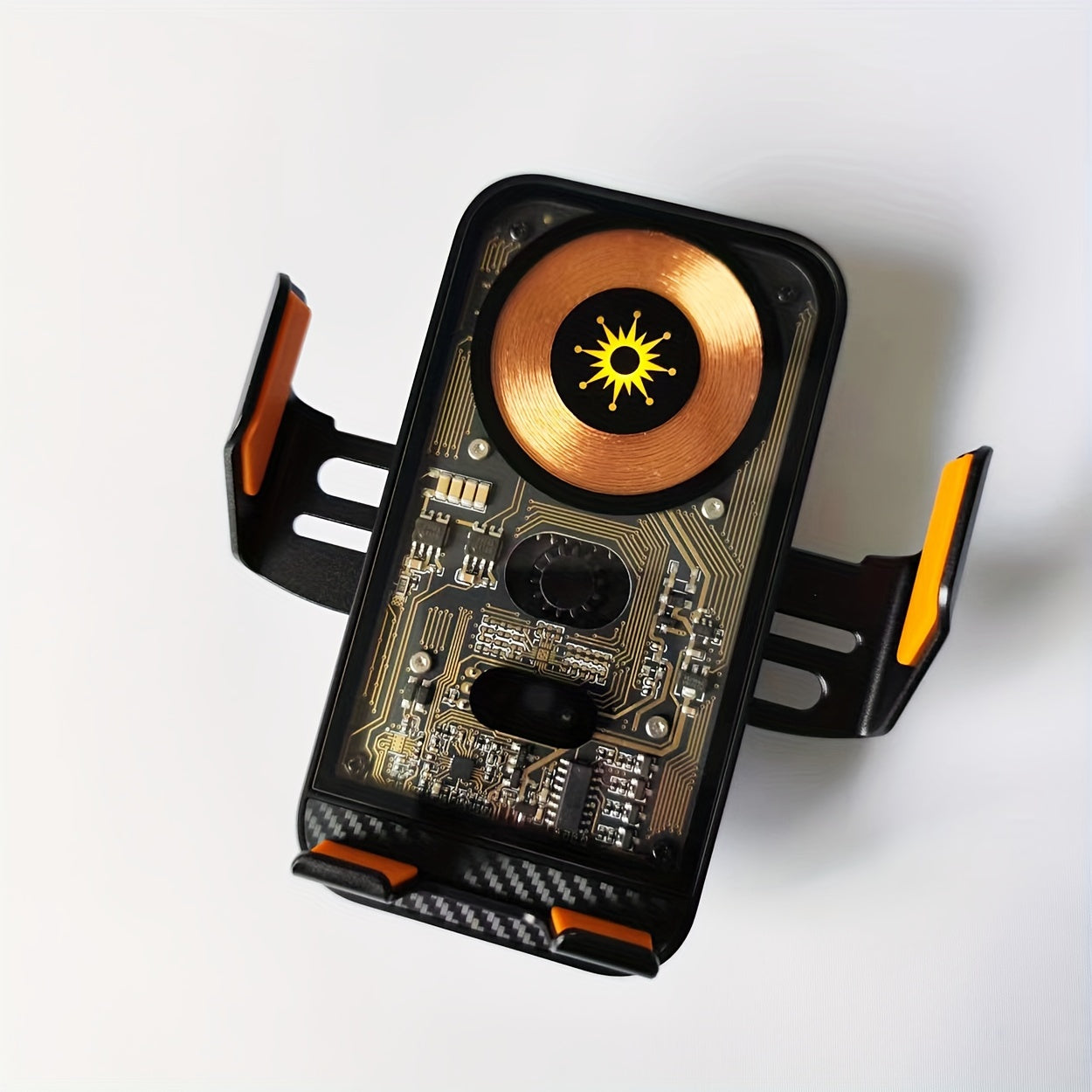 SUONEE 15W Fast Wireless Car Charger with Auto-Clamping - USB Magnetic Charging Mount for iPhone 16/15/14/13/12/11 Pro Max/Xs, Samsung S24/S23/S22/S21/S20/S10+/S9+/Note 9 & More, Rechargeable Lithium Polymer Battery, Car Char