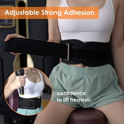 1pc EVA Gym Weightlifting Belt, Adjustable Waist Back Support, Hook-and-Loop Closure, Hand Wash Only, Uncharged, for Squat Dumbbell Barbell Deadlifts Training Fitness