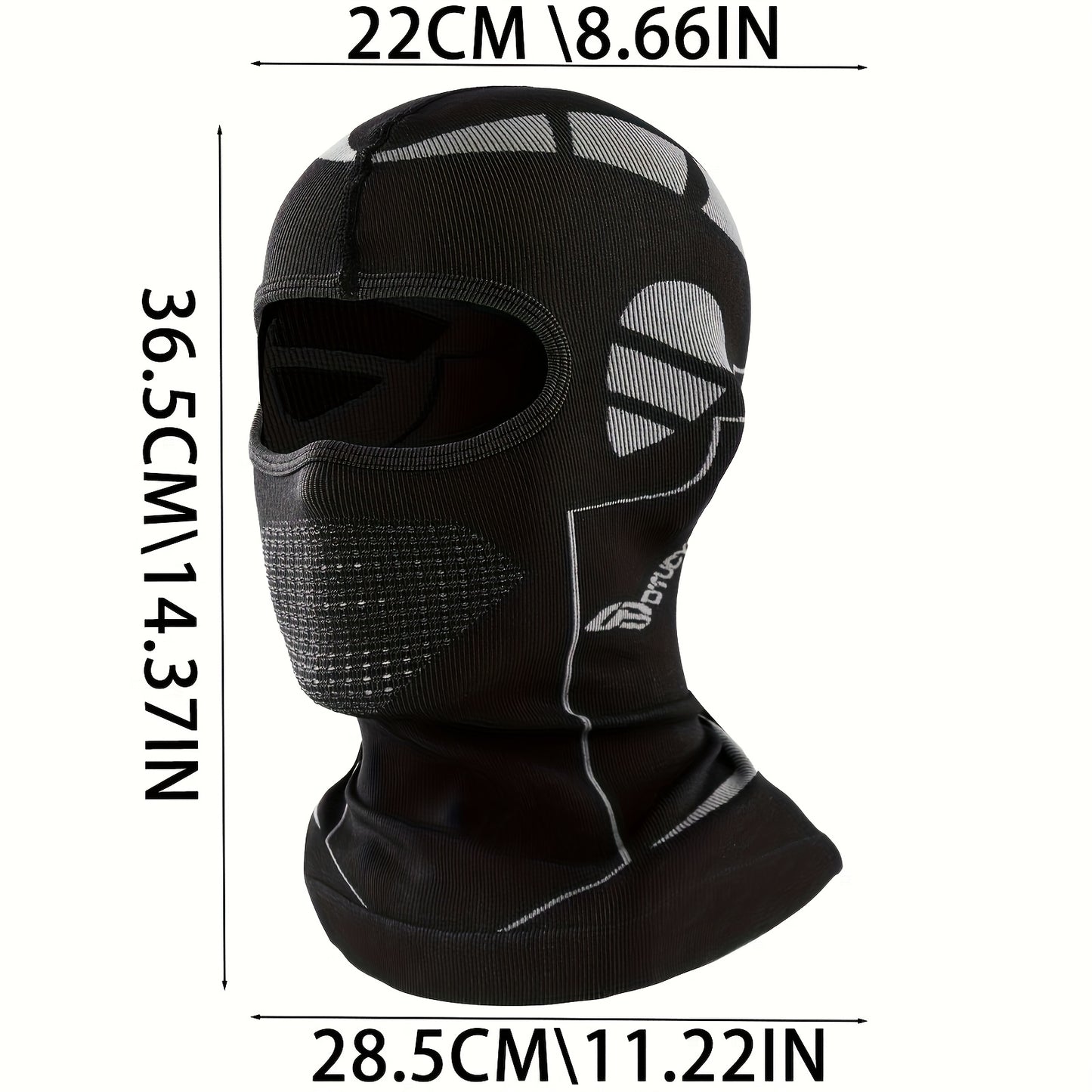 Windproof Thermal Ski & Motorcycle  Mask - Full Face & Head Cover for Men & Women, Cold Weather Riding Gear, Winter Sports with Adjustable Fit, Windproof Fabric (No Power Required) - Skiing, Snowboarding, Motorc