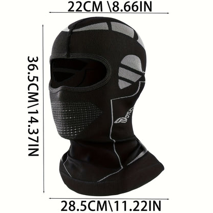 Windproof Thermal Ski & Motorcycle  Mask - Full Face & Head Cover for Men & Women, Cold Weather Riding Gear, Winter Sports with Adjustable Fit, Windproof Fabric (No Power Required) - Skiing, Snowboarding, Motorc