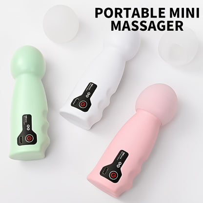 Portable Mini Electric Massager, USB Rechargeable, 4-Speed Adjustable with Variable Speed Modes, Suitable for Body, Back, Neck, Legs, and Waist Massage, Ultra-Light Body Fits in Any Bag, Slim Design for Easy Portability, High