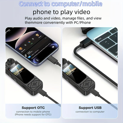 Portable Body Camera Equipped with Infrared Night Vision, Motion Detection, And a 180° Adjustable Lens, Ideal for Sports, Cycling, Fishing, And Various Events - Perfect for Halloween, Christmas, Mother'S Day, Or Birthdays