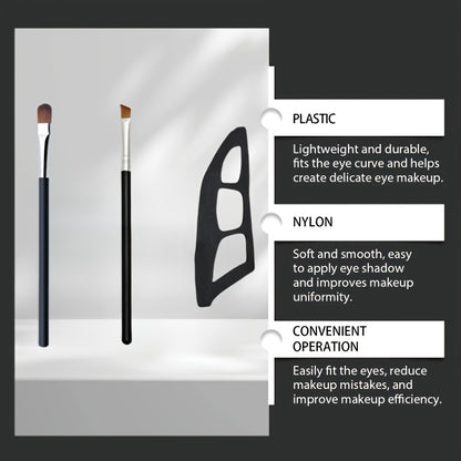 Eye Makeup Assistant - 2 Special Eyeshadow Brushes, Eyeshadow Tools, Quick Makeup Templates, Eyeshadow Molds, Suitable for Female Beginners, Help You Achieve Professional Effects with Minimal Effort, Make Up Anytime and Anywh