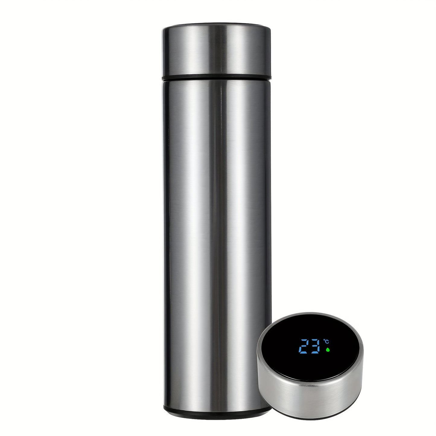A Smart Temperature Display 304 Stainless Steel Thermos, Sports Cup with LED Touch Screen, Portable for Outdoor Leisure, Straight Water , Thermal Cup with Long-Lasting Insulation And Vacuum Heat Retention